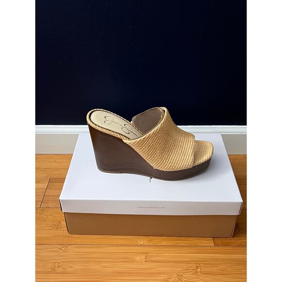 Jessica Simpson - Bermuda Raffia Natural Wedge Heel - 10M (US) - NEVER WORN - Picture 3 of 3
